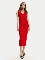 Marella Sukienka koktajlowa Harald 2513621022 Czerwony Slim Fit. Czerwone sukienki damskie Marella, s, bez wzorów, z syntetyku, wizytowe, bez kołnierzyka, bez ramiączek. Za 1,079.00 zł.