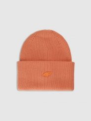 4F Czapka zimowa uniseks - pomarańczowa Uniwersalny. Brązowe czapki męskie 4f, na zimę, bez wzorów, z materiału, biznesowe. Za 59.99 zł.