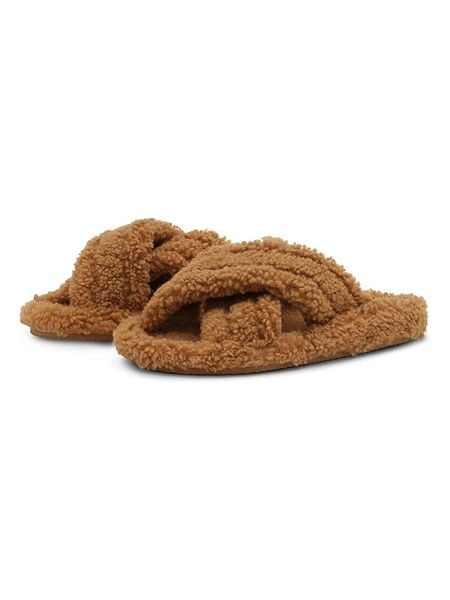 Ilse Jacobsen Skórzane kapcie w kolorze jasnobrązowym rozmiar: 41. Brązowe kapcie damskie Ilse Jacobsen. Za 130.81 zł.