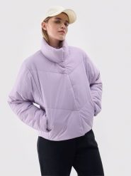 4F Kurtka puchowa w kolorze fioletowym rozmiar: M. Różowe kurtki damskie 4f, m, bez wzorów, z puchu, bez kaptura. Za 144.24 zł.