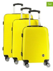 Canadian Peak 3-częściowy zestaw "Solomuneak" w kolorze żółtym rozmiar: onesize. Żółte walizki Canadian Peak, bez wzorów, z materiału. Za 404.99 zł.