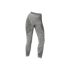 Legginsy bezszwowe 7/8. Brązowe legginsy damskie DOMYOS, xs, bez wzorów, z elastanu. Za 59.99 zł.
