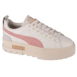 Tenisówki Puma Model Mayze Thrifted Wns Kolor Biały. Białe trampki i tenisówki damskie Puma, bez wzorów, z materiału. Za 329.99 zł.