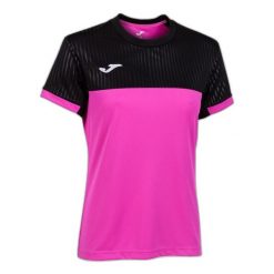 Koszulka do tenisa z krótkim rekawem damska Joma SHORT SLEEVE T- SHIRT. Czarne t-shirty damskie Joma, xs, bez wzorów, z jersey, bez kołnierzyka. Za 110.00 zł.