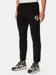 Karl Lagerfeld Jeans Spodnie dresowe B3M10013 Czarny Slim Fit. Czarne spodnie dresowe męskie Karl Lagerfeld Jeans, bez wzorów, z bawełny. Za 429.99 zł.