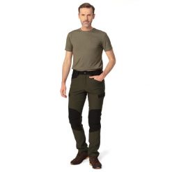 Spodnie myśliwskie męskie Tagart Cramp Pro Black Green elastyczne. Zielone spodnie materiałowe męskie tagart, bez wzorów. Za 449.00 zł.