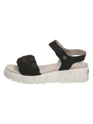 Caprice Skórzane sandały "Sally" w kolorze czarnym rozmiar: 38. Czarne sandały damskie Caprice, bez wzorów, bez obcasa. Za 69.42 zł.