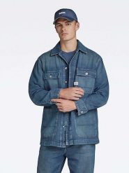 G-Star Kurtka dżinsowa w kolorze niebieskim rozmiar: XL. Niebieskie kurtki męskie G-Star, xl, bez wzorów, z bawełny, retro, bez kaptura. Za 241.56 zł.