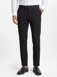 Finshley & Harding London spodnie garniturowe Mężczyźni Slim Fit szary, 40. Szare spodnie wizytowe męskie Finshley & Harding London, z syntetyku. Za 349.95 zł.