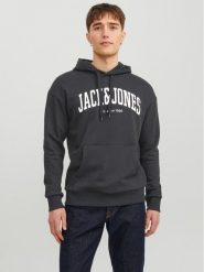 Jack & Jones Bluza Josh 12236513 Czarny Standard Fit. Czarne bluzy bez kaptura męskie Jack & Jones, m, z bawełny. Za 129.99 zł.