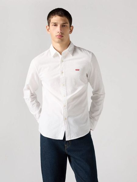 Levi's Koszula - Slim fit - w kolorze białym rozmiar: M. Białe koszule męskie Levi's, m, bez wzorów, z bawełny, bez kołnierzyka, bez ramiączek. Za 134.95 zł.