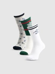 4F Skarpetki świąteczne długie (3-pack) męskie - multikolor 39-42. Skarpetki męskie 4f, bez wzorów, z bawełny. Za 79.99 zł.