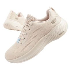 Buty Skechers Bobs Infinity 117550/TPE beżowy. Brązowe buty sportowe na co dzień damskie bez wzorów, z gumy. Za 442.43 zł.