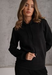 Czarna Bluza z Kapturem i Kangurową Kieszenią z Przodu Amerie. Czarne bluzy z kapturem damskie Renee, l, z jeansu. Za 69.99 zł.