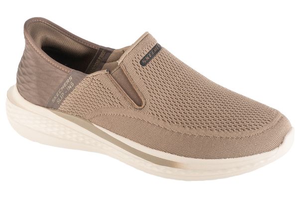 Buty sportowe Sneakersy męskie, Slip-Ins: Slade - Deacon. Szare buty sportowe na co dzień męskie Skechers, z materiału, bez zapięcia, trekkingowe. Za 299.00 zł.