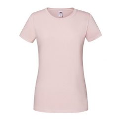 Koszulka Damska Iconic 190. Czerwone bluzki damskie Fruit of the Loom, m, bez wzorów, sportowe, bez kołnierzyka, bez ramiączek. Za 38.99 zł.