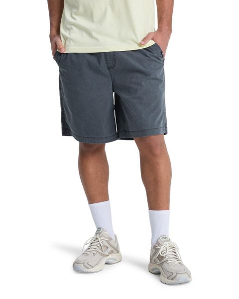 Elastyczne spodenki dla Mężczyzn TAXER 19" Czarny. Czarne szorty męskie Quiksilver, z bawełny, bez kołnierzyka. Za 189.99 zł.