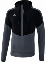 Erima Bluza "Squad" w kolorze czarno-szarym rozmiar: M. Czarne bluzy z kapturem męskie Erima, m. Za 92.21 zł.