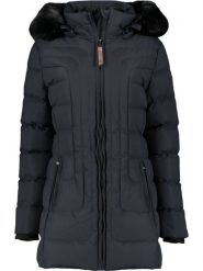 Geographical Norway Parka "Bracelet" w kolorze granatowym rozmiar: S. Niebieskie parki damskie Geographical Norway, s, bez wzorów, ze skóry. Za 230.00 zł.
