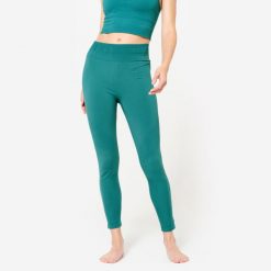 Legginsy do jogi damskie Kimjaly. Niebieskie legginsy damskie KIMJALY, l, bez wzorów, z dzianiny. W wyprzedaży za 99.99 zł.