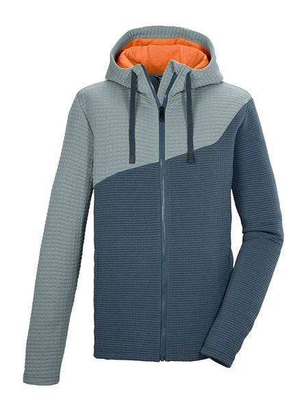 Killtec Kurtka polarowa "Kos" w kolorze turkusowo-granatowym rozmiar: XL. Niebieskie kurtki damskie KILLTEC, xl, bez wzorów, z polaru, bez kaptura. Za 143.56 zł.