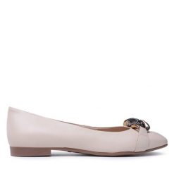 Baleriny Lasocki. Brązowe baleriny damskie Lasocki, bez wzorów, bez obcasa. Za 179.99 zł.