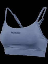 Hummel hmlPRIMA MEDIUM SUPPORT BRA — Biustonosz o średnim wsparciu. Brązowe biustonosze HUMMEL, bez wzorów, z elastanu. Za 191.50 zł.