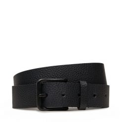 Pasek Męski Calvin Klein. Czarne paski męskie CALVIN KLEIN, bez wzorów, casualowe. Za 159.99 zł.