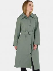 Płaszcz Damski Fundango Brighton. Brązowe kurtki przeciwdeszczowe damskie Fundango, m, bez wzorów, z materiału, eleganckie. Za 499.00 zł.