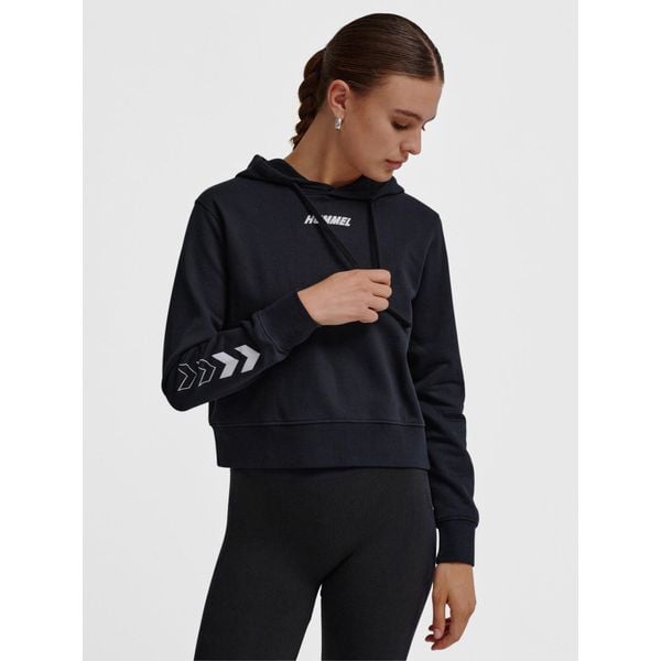 Bluza damska z kapturem Hummel Elemental. Czarne bluzy sportowe damskie HUMMEL. Za 170.00 zł.