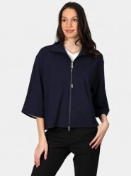 Sweter Damski Luhta Humppila. Niebieskie golfy damskie Luhta, s, bez wzorów, z elastanu, bez ramiączek. Za 559.00 zł.