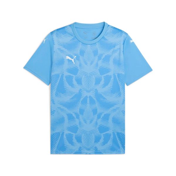 Koszulka Puma Team Ultimate. Niebieskie t-shirty sportowe męskie Puma, z materiału, bez ramiączek, do piłki nożnej. Za 174.50 zł.