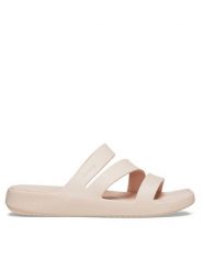 Crocs Klapki Getaway Strappy 209587 Écru. Klapki damskie Crocs, bez wzorów, z tworzywa sztucznego, bez obcasa. Za 159.99 zł.