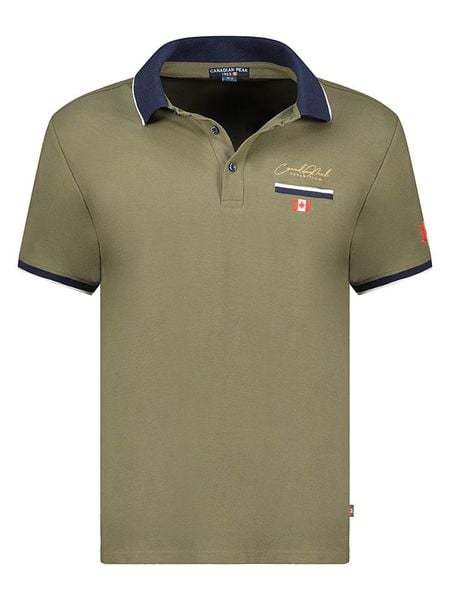 Canadian Peak Koszulka polo w kolorze khaki rozmiar: S. Brązowe koszulki polo męskie Canadian Peak, s, bez wzorów, z bawełny, bez ramiączek. Za 87.61 zł.