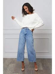 L'armoire de Suzette Sweter w kolorze kremowym rozmiar: 38/40. Brązowe swetry klasyczne damskie L'armoire de Suzette, l, bez kołnierzyka. Za 143.56 zł.