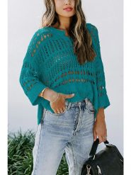 Milan Kiss Sweter w kolorze morskim rozmiar: XL. Niebieskie swetry klasyczne damskie Milan Kiss, xl, bez kołnierzyka. Za 104.99 zł.