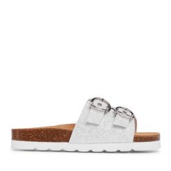 Klapki Sergio Bardi. Szare klapki damskie Sergio Bardi, bez wzorów, bez obcasa. Za 149.99 zł.