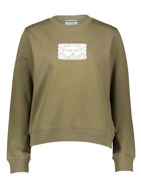 Scotch & Soda Bluza w kolorze khaki rozmiar: L. Brązowe bluzy bez kaptura damskie Scotch & Soda, l, z bawełny. Za 139.95 zł.