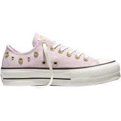 Buty sportowe Converse Chuck Taylor All Star Lift. Czerwone buty sportowe na co dzień damskie Converse, z materiału, bez zapięcia. Za 590.00 zł.