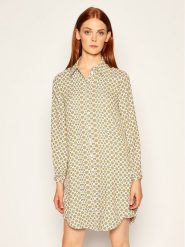 Tory Burch Sukienka koszulowa Cora 75266 Kolorowy Regular Fit. Sukienki damskie Tory Burch, bez wzorów, z syntetyku, bez kołnierzyka, bez ramiączek, koszulowe. Za 1,759.00 zł.