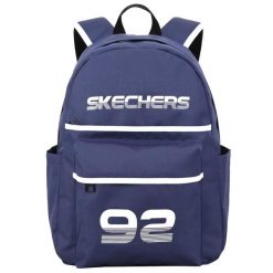 Plecak unisex Skechers Downtown Backpack pojemność 20 L. Niebieskie plecaki damskie Skechers, bez wzorów. Za 73.99 zł.