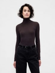 GAP Golf w kolorze brązowym rozmiar: L. Brązowe golfy damskie GAP, l, bez wzorów, z bawełny, bez ramiączek. Za 139.20 zł.