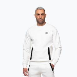 Bluza męska Pitbull Dogwood Crewneck Sweatshirt. Białe bluzy bez kaptura męskie PITBULL, m, z bawełny. Za 239.99 zł.