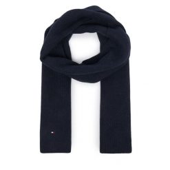 Szalik Tommy Hilfiger. Niebieskie szaliki i kominy damskie Tommy Hilfiger, bez wzorów. Za 289.99 zł.