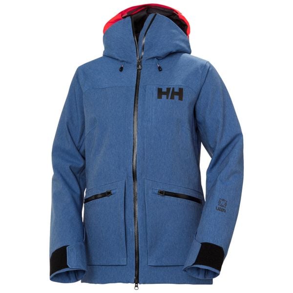 Damska kurtka narciarska Helly Hansen Powderqueen 3.0. Niebieskie kurtki damskie Helly Hansen, bez wzorów, bez kaptura, narciarskie. W wyprzedaży za 1,669.50 zł.