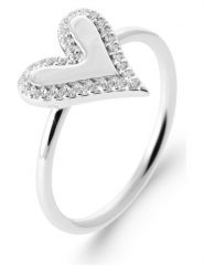 L'Atélier Précieux Srebrny pierścionek z cyrkoniami rozmiar: 50. Szare pierścionki damskie L'Atélier Précieux, z cyrkonią, srebrne. Za 113.99 zł.