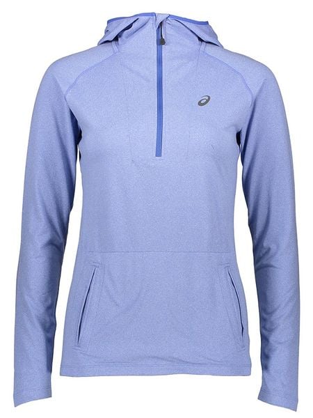 Asics Koszulka w kolorze błękitnym do biegania rozmiar: S. Niebieskie bluzki sportowe damskie Asics, s, bez kołnierzyka, bez ramiączek. Za 117.17 zł.