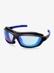 Okulary przeciwsłoneczne GOG Syries C - matt black/blue/poly blue. Czarne okulary przeciwsłoneczne męskie GOG, ze lnu. Za 384.99 zł.