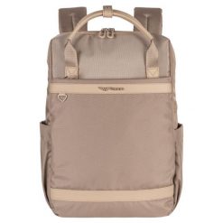 Wings Plecak Miejski Damski Skylark Beige. Brązowe plecaki damskie Wings, bez wzorów, z materiału, biznesowe. Za 139.90 zł.
