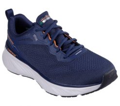 Tenisówki Skechers Model Edgeride - Exxo Kolor Niebieski. Brązowe trampki i tenisówki męskie Skechers, bez wzorów, z dzianiny, bez zapięcia. Za 299.99 zł.